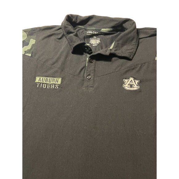Colosseum Black Loyola AUBURN Tigers OHT Military Appreciation Sierra Polo Shirt - Picture 8 of 9